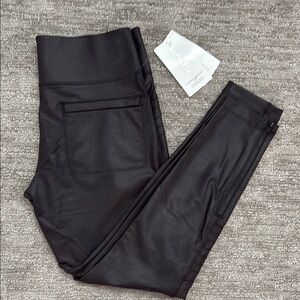 Black Faux Leather Leggings